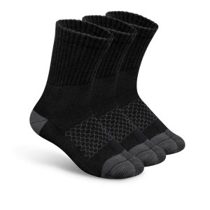 Bunion Relief. Padded Ankle Socks - Black