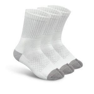 Bunion Relief. Padded Ankle Socks - White