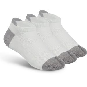 Bunion Relief. Padded Low Cut Socks - White