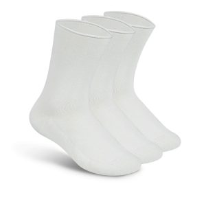 Casual/Dress Diabetic Socks - White