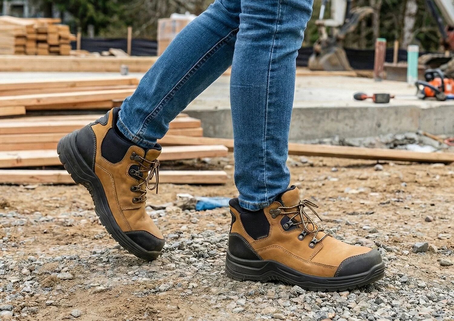 Quartz Hands-Free Work Boots - Wheat - Image 12