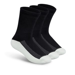 Padded Sole Diabetic Socks - Black