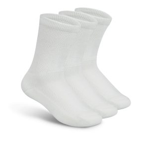 Padded Sole Diabetic Socks - White